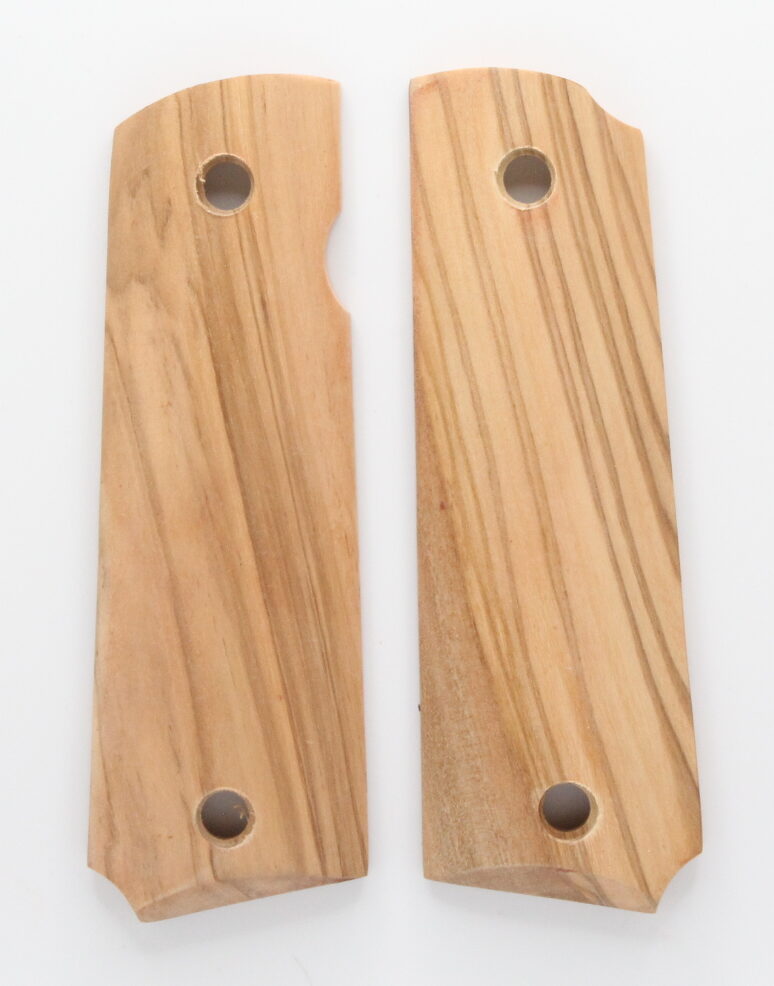 Olive Wood, Natural Grip - 1911 Full Size Grips, Olive Wood -